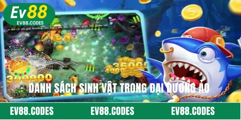 Danh sách sinh vật trong đại dương ảo